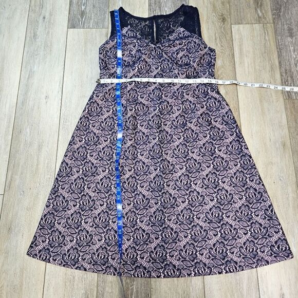 Motherhood Maternity Gender Reveal Lace Overlay Sleeveless Dress Women's Small - Picture 10 of 16